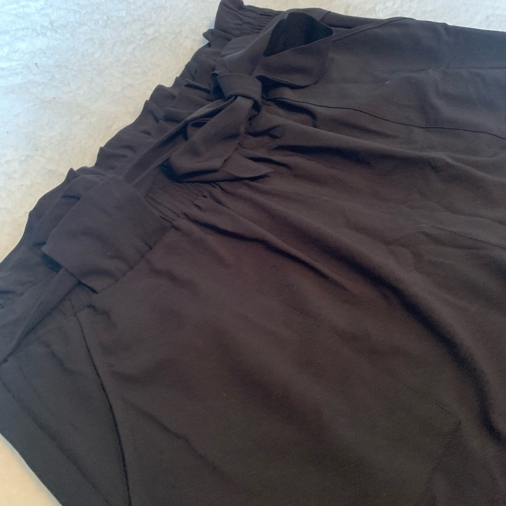 Black Paper Bag Pants